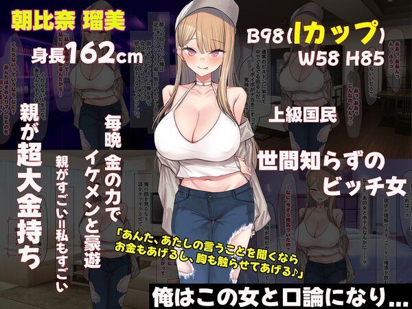 親の金で遊びまくる勘違い巨乳ビッチのえちえちボディをドM開発してやる話 画像1