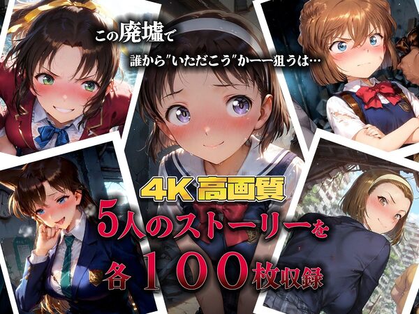 集団で種付けされたヒロインたち in廃墟【名探偵コ〇ン】 画像1